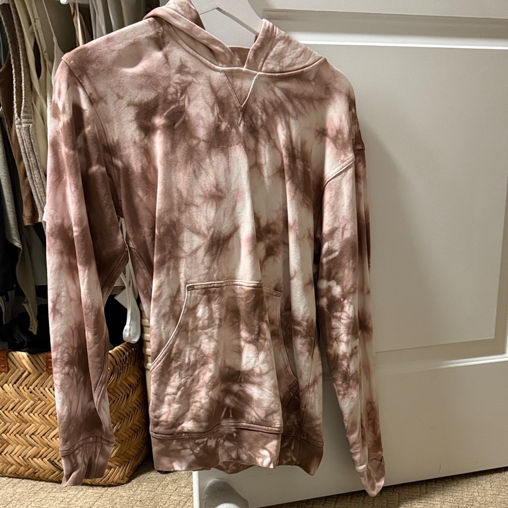 lululemon athletica Tie-Dye Hoodie - Brown and Cream